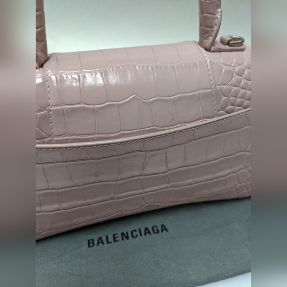 Balenciaga Hourglass Croc Embossed Small "LIVE SHOW TODAY" - Picture 15 of 16
